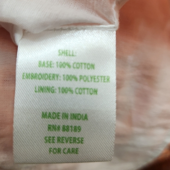 NWT Lilly Pulitzer Kerrigan Elbow Sleeve Cantaloupe Funflower Eyelet Top SZ XS - Picture 6 of 6